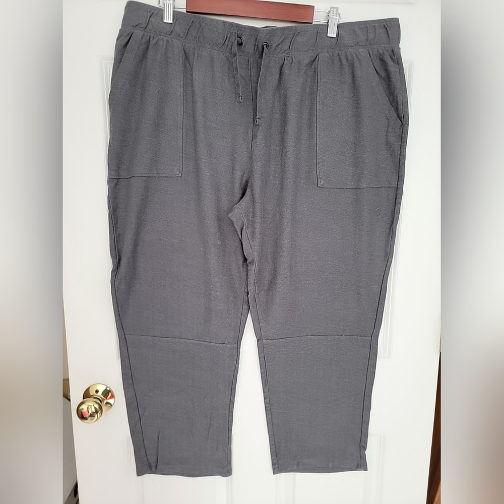 Sonoma Size XXL Straight Leg Utility Sweatpants Gray Pockets Drawstring Waist